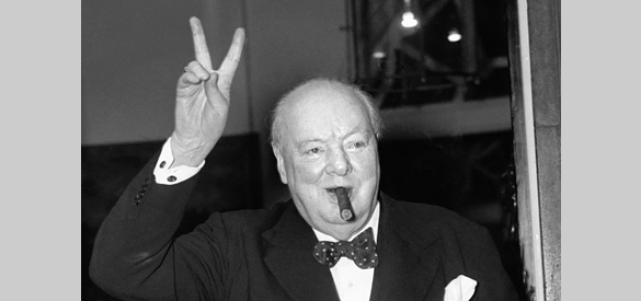 Churchill was een groot liefhebber van sigaren.
