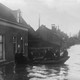 De Spoorstraat in Nijkerk tijdens de overstroming van 1916. © Archief Museum Nijkerk