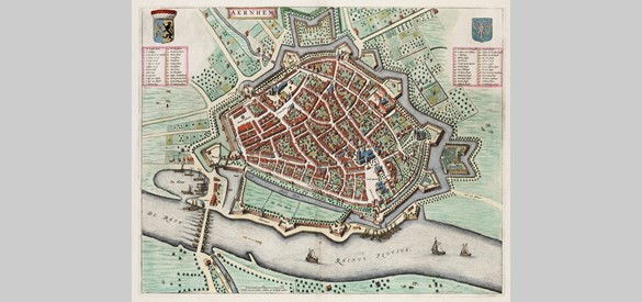 Arnhem rond 1650 in  Joan Blaeu, Tonneel der Steden