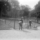 Het hertenkamp in het Kronenburgerpark circa 1932 © Fotocollectie Regionaal Archief Nijmegen, GN5130