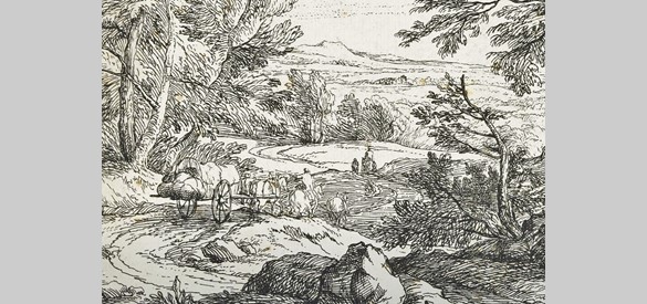 Hessenkar pentekening - Adriaen Frans Boudewijns (1644 - 1719)