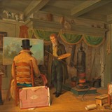 Anthony Oberman, De schilder in zijn atelier, 1820, olieverf op doek, collectie Rijksmuseum