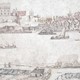 Detail van aquarel van Jan van den Call (1656-1706) van het Valkhof en omgeving. Bij de Veerpoort een schipmolen. © Jan van den Call, dianegatief, Rijksdienst voor het Cultureel Erfgoed. CC-BY-SA