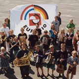 Samenwerking van muziekscholen in de Achterhoek met Duitse muziekscholen leidt tot veel gemeenschappelijke concerten en muziekuitvoeringen © Bron: Euregio Mozer Cultuurbureau, maker onbekend - rechten voorbehouden