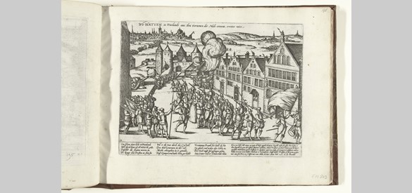 Hattem voor de Staten behouden, 1580, prent door Frans Hogenberg