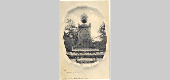 Ansichtkaart, Monument Anna Maria Moens 1920. Collectie Historisch Museum Ede
