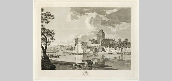 Valkhof voor vlak voor de sloop in 1795
