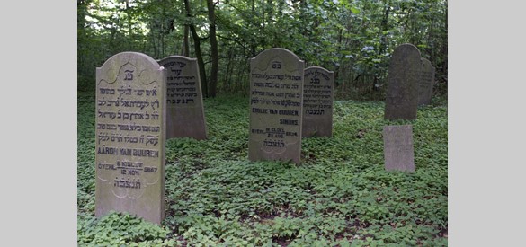 De nieuwe Joodse begraafplaats op het voormalig kasteelterrein. Foto: Fotopersburo William Hoogteyling, Buren