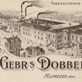 Tekening van de Dobbelmanfabriek © Noviomagus, publiek domein.