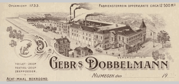 Tekening van de Dobbelmanfabriek