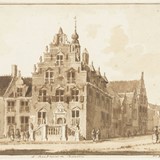 Het stadhuis van Buren, Hendrik Spilman, 1757. © Rijksmuseum, publiek domein.
