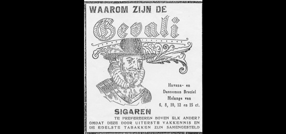 Een sigarenadvertentie