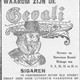 Een sigarenadvertentie © Publiek domein