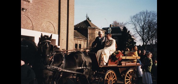Processie met het landkruis