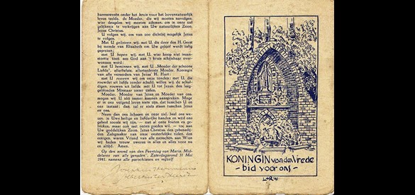 Tekening van de kruiskapel