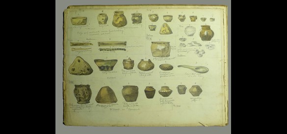 Het archeologische schetsboek van Andries Verleur.