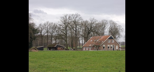Situatie pachtboerderij in buurtschap Het Woold in 2016.