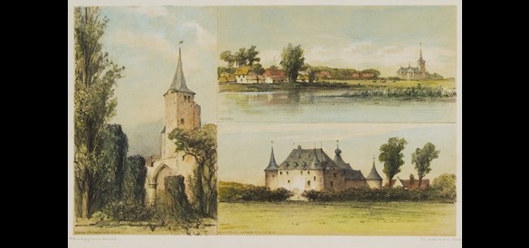 Kasteel Ammersoyen, 1884, Topografisch Historische Atlas Gelderland.