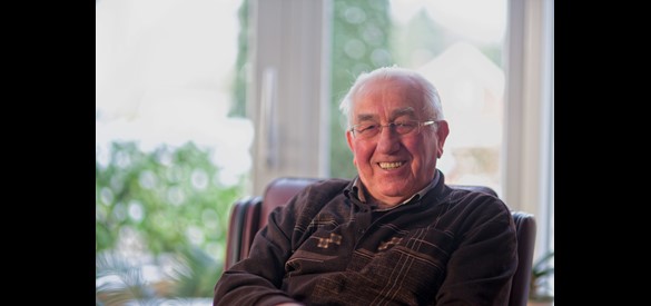 Portretfoto van de heer B. (77).