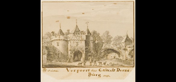 Jan de Beijer, Voorpoort des Kasteels Doornenburg, 1742.