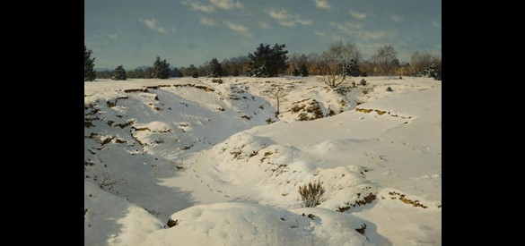 Sneeuwlandschap, door Jan Voerman jr, 1944.