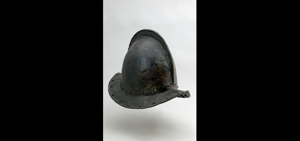 Staate piekeniershelm uit Nederland ca. 1630, collectie Loevestein, GL00100X.
