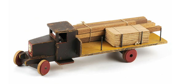 Kleine houthandel met rongen-auto, ADO en Verzuu, Jacobus Johannes Josephus (Ko), 1932.