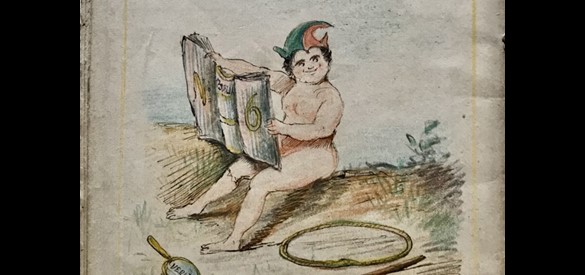 Blad uit Ernst en Luim, of De Nijmeegse humorist.