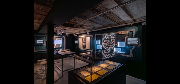 Tentoonstellingsruimte van Airborne Museum at Hartenstein.