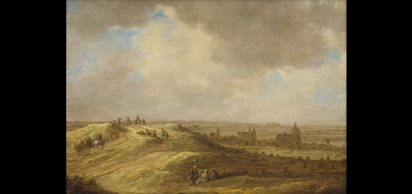Jan van Goyen, Arnhem uit het noordwesten (ca. 1640).
