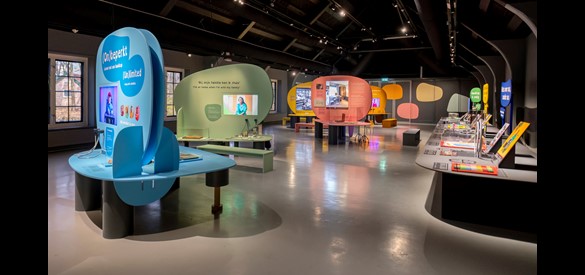 Tentoonstellingsruimte in het Nederlands Openluchtmuseum.