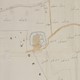 Kaart van de landerijen gelegen in de gemeente van Heeteren (uitsnede met kasteel Nijburg). J. van Beek, 1809. © Gelders Archief, publiek domein.