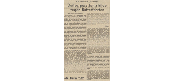 Butterfahrten in Deventer dagblad, 02-07-1958.