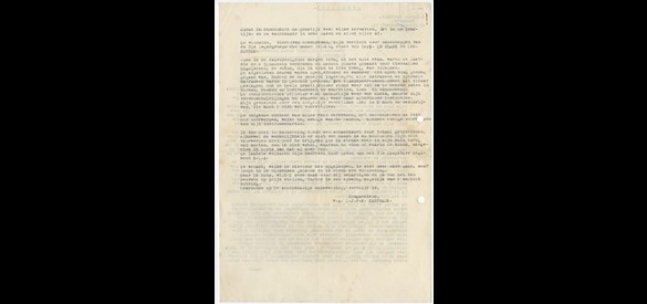 Vervolg van de brief van tandarts Karthaus aan het Militair Gezag, 24 februari 1945.