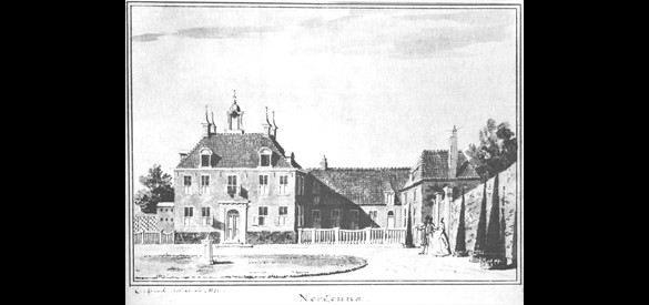 Huize Nergena in 1731 door Cornelis Pronk.