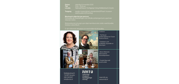 Flyer over de taxatiedag in het NMTO.