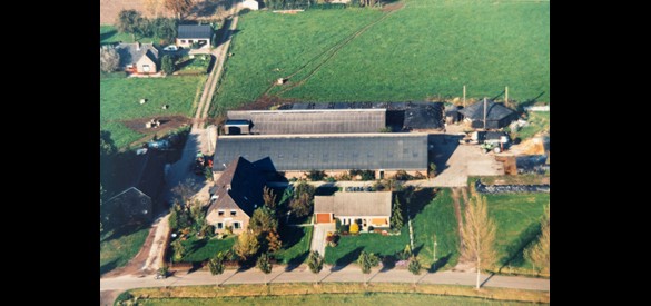 Getroffen boerenbedrijf tijdens de MKZ-crisis van 2001.