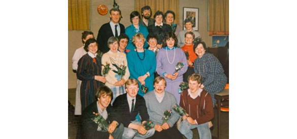 Diploma-uitreiking Algemene Landbouwkunde in 1987.