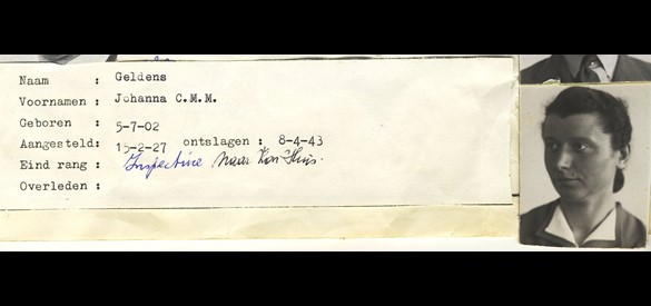 Personeelsdossier Jeannette Geldens