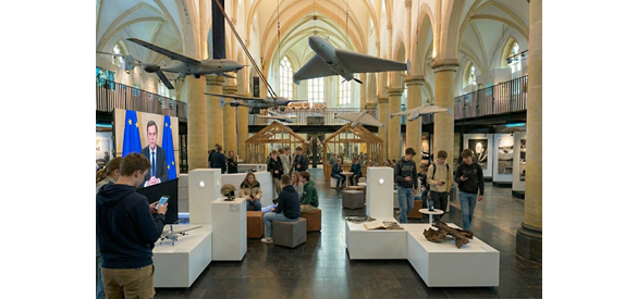 Kunstmatige impressie tentoonstelling Dichtbij de Oorlog