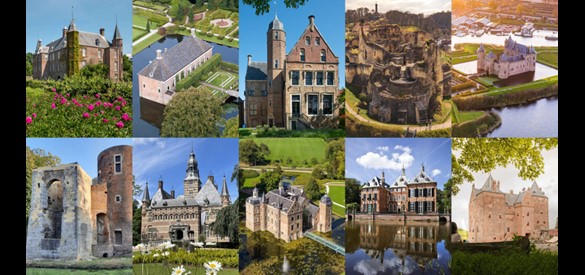 De tien genomineerden voor de VriendenLoterij Kasteelprijs 2026.