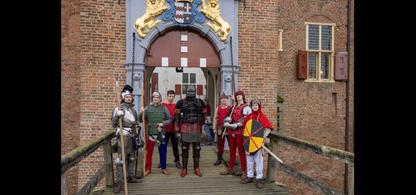 Re-enactmentgroep Het Woud der Verwachting op Kasteel Ammersoyen.