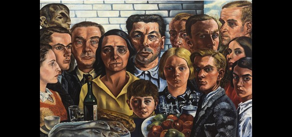 Charley Toorop, Maaltijd der vrienden, 1932-1933.