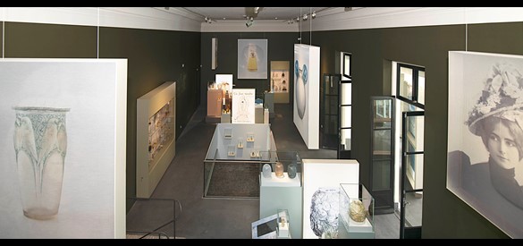 Interieur van het vernieuwde Lalique Museum.