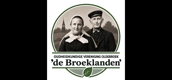Logo Oudheidkundige Vereniging Oldebroek 'De Broeklanden'.