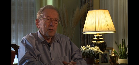 Alex Hes tijdens het interview in 2010
