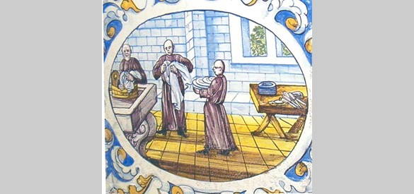 Cisterciënzers aan de afwas