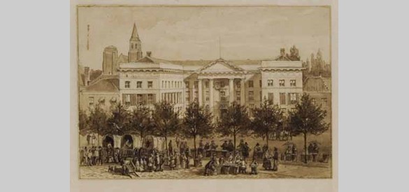 Markt met Paleis van Justitie, 1860