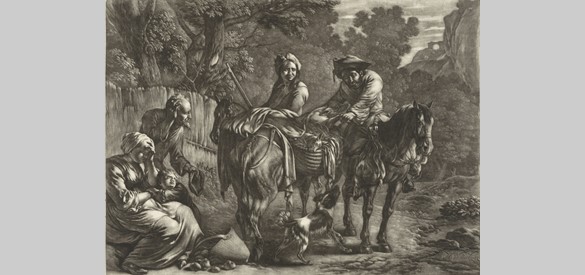 Overval door struikrovers, Jan van Huchtenburg (1657 – 1733)