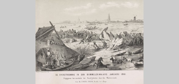 ''De Overstrooming in den Bommelerwaard. Januarij 1861'', door Carel Christiaan Antony Last